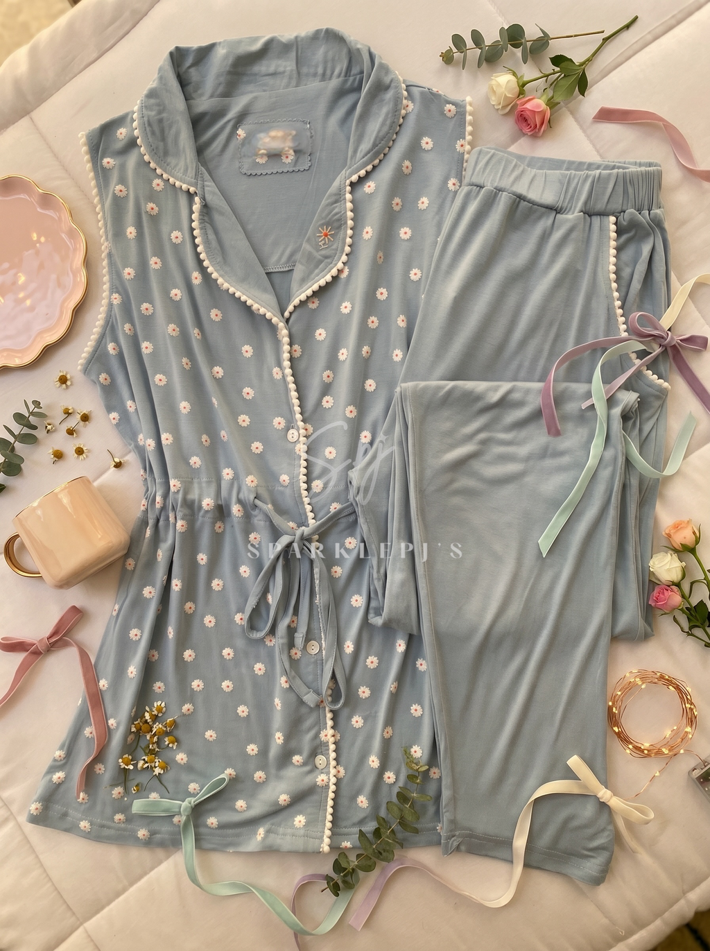 Daisy Charm Pajama Set