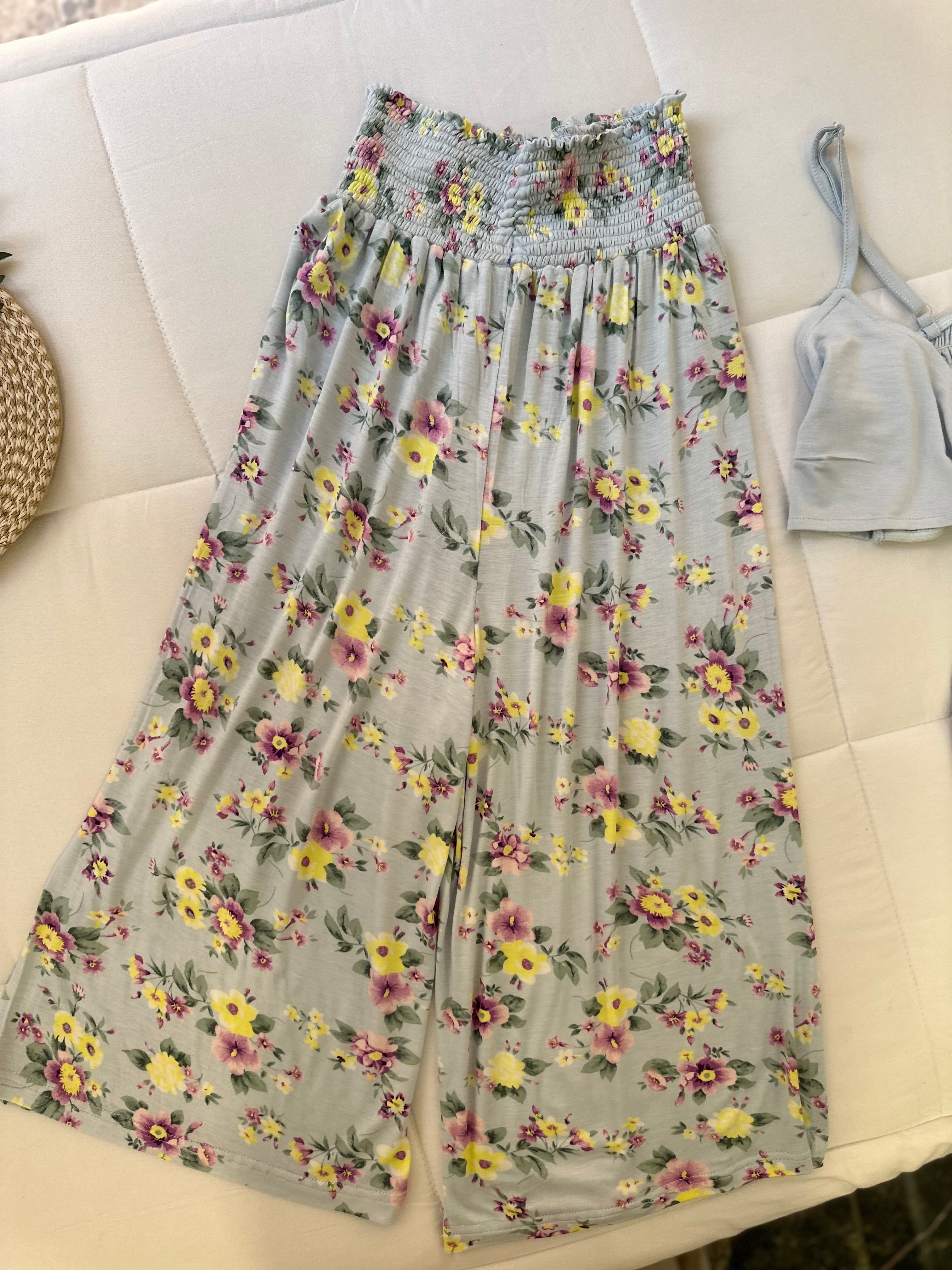 floral two-piece set