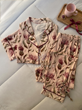 Burgundy Bloom Pajama Set