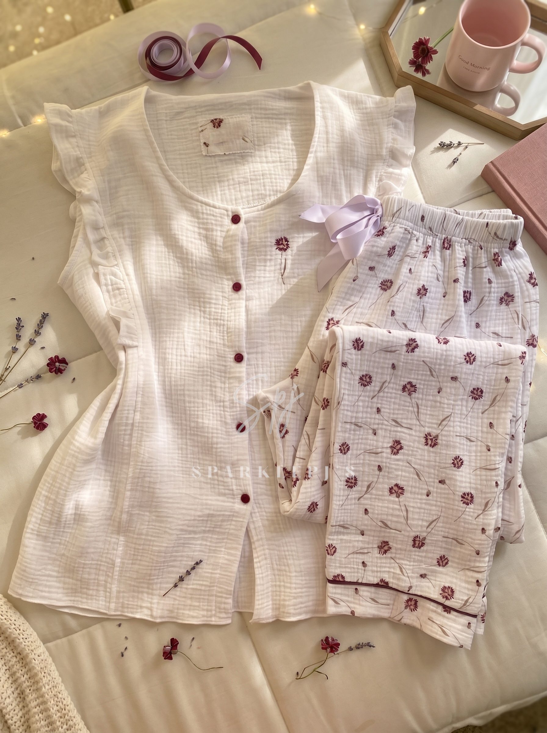 Soft Bloom Pajama Set