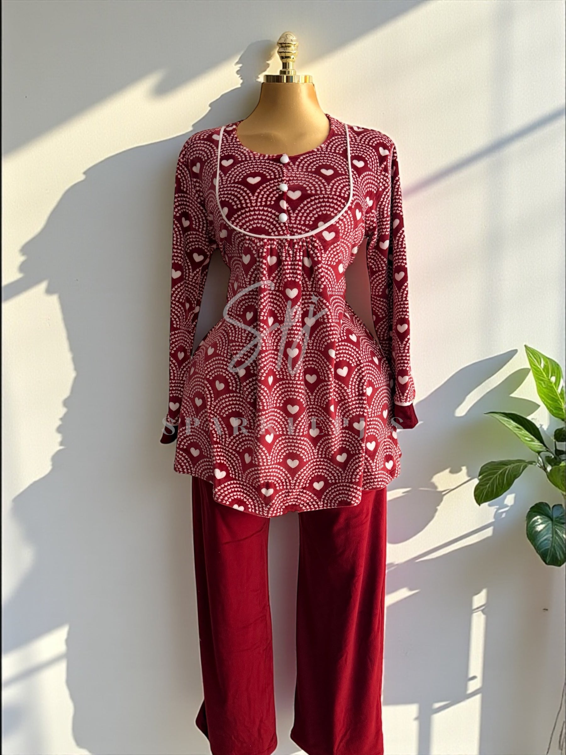 Love Notes Plus Size Pajama Set