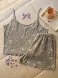 Soft Bloom Ribbed Short Pajama Set