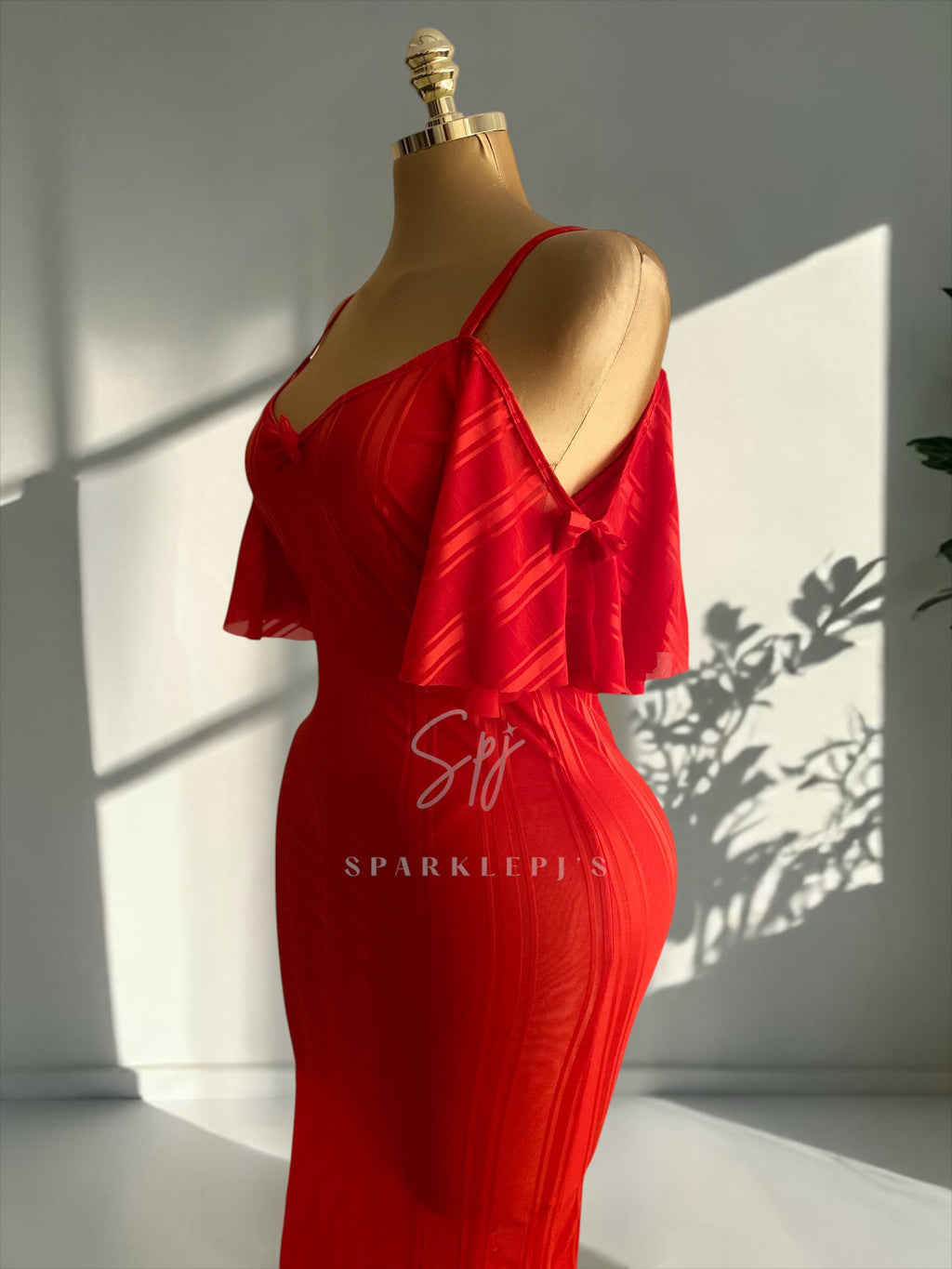 Elegant Side-Shoulder Nightdress