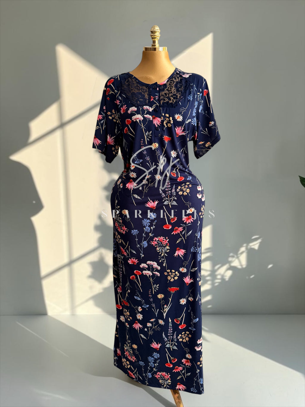 Floral Elegance Nightdress