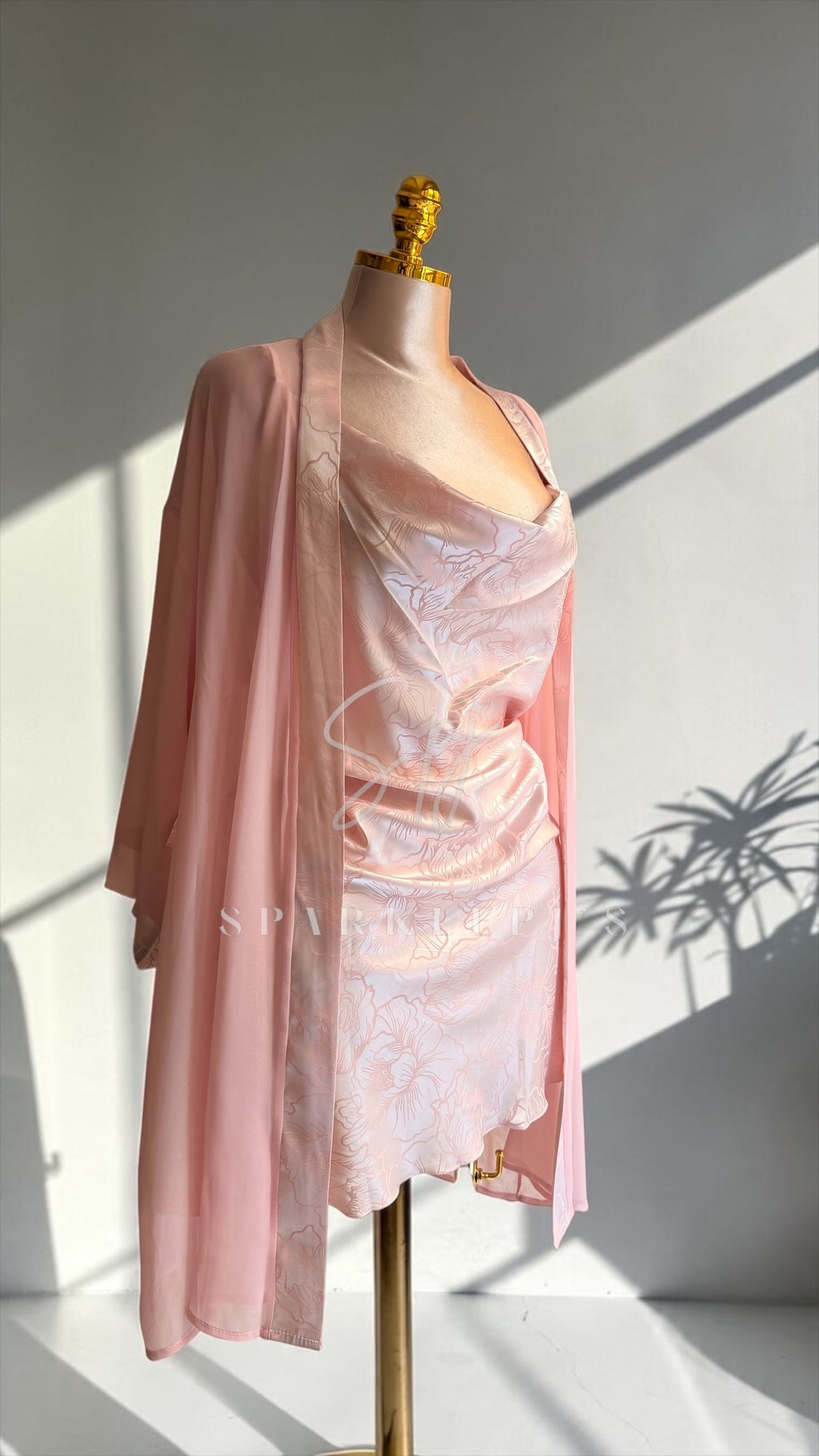 Flora Satin & Chiffon Set