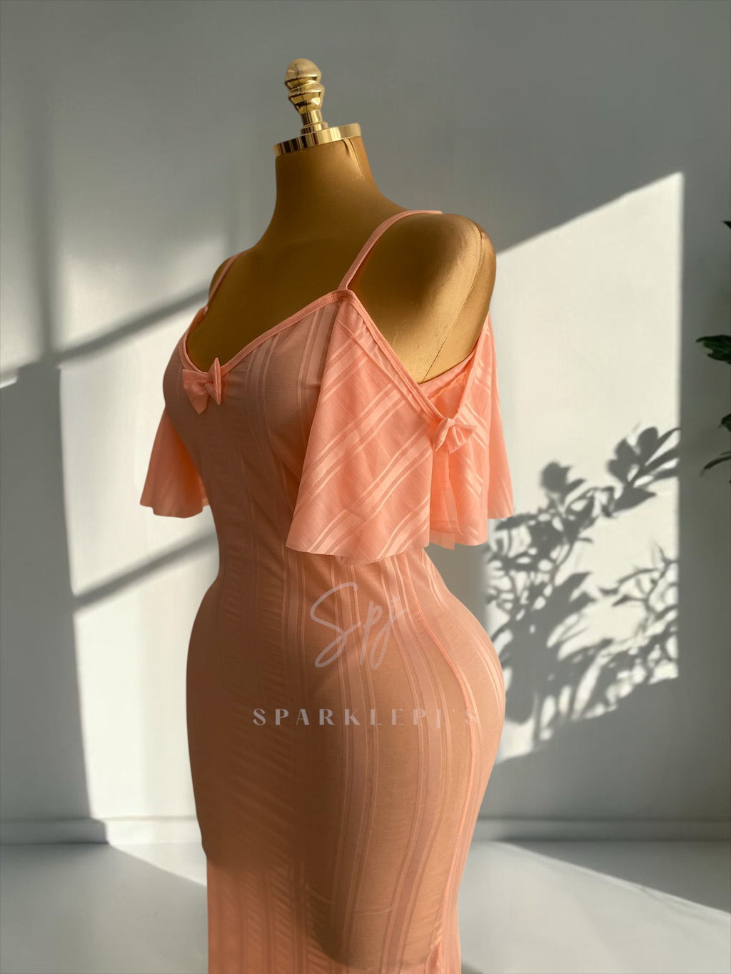 Elegant Side-Shoulder Nightdress