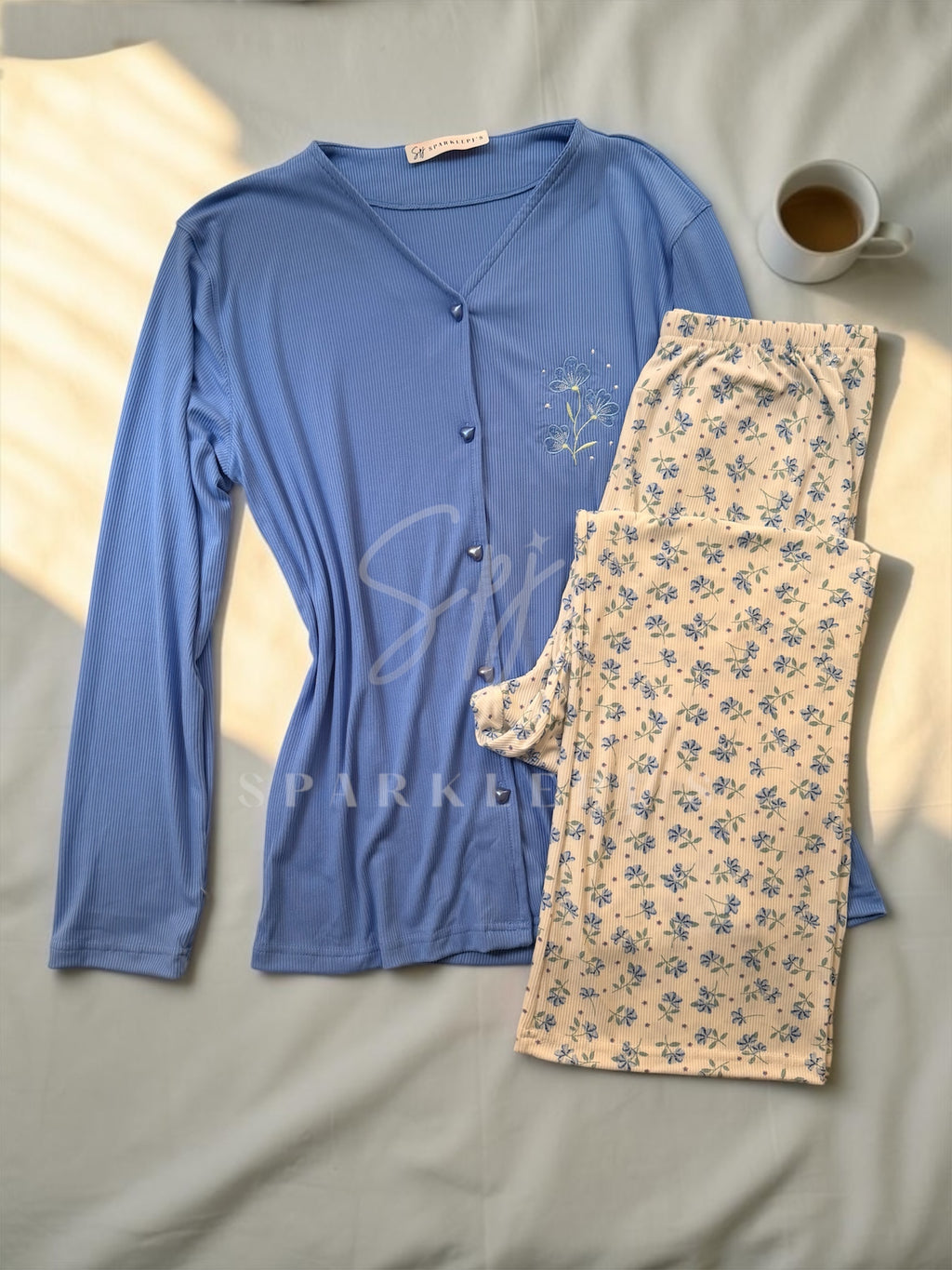 Floral Long Sleeve Pajama Set