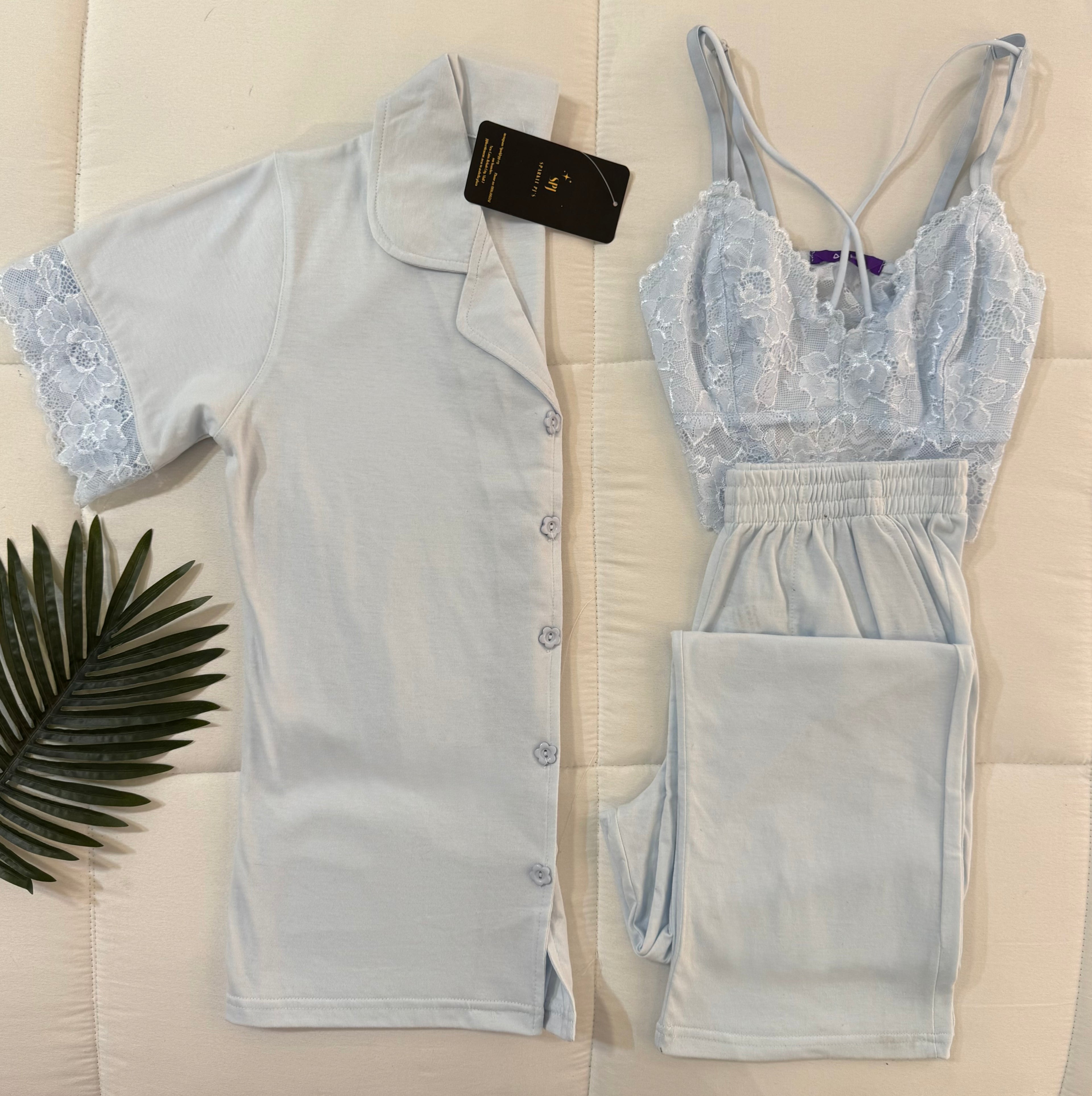 Romantic Lace Lounge 3 Pieces Set