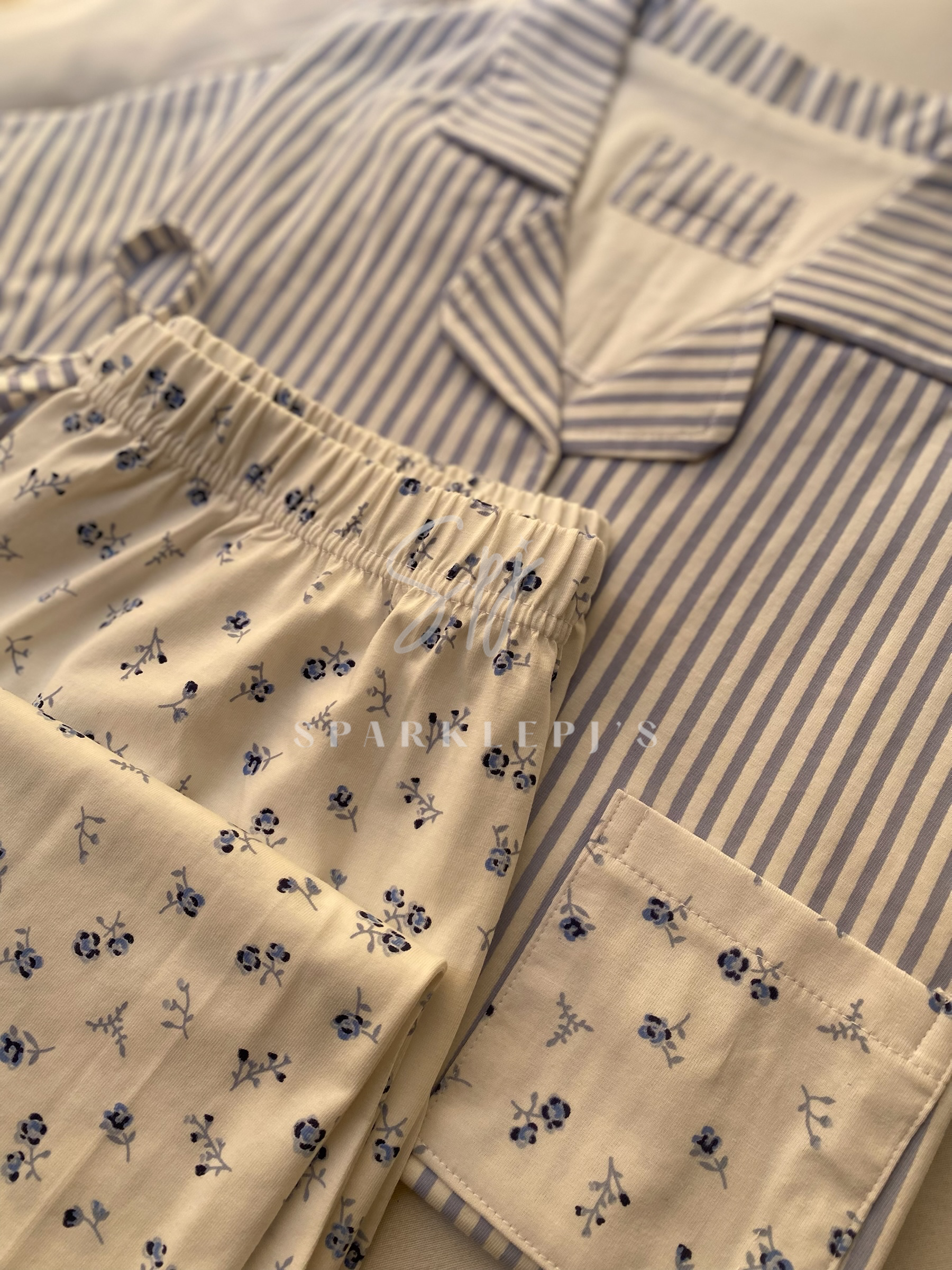 Bloom Stripe Lounge Set