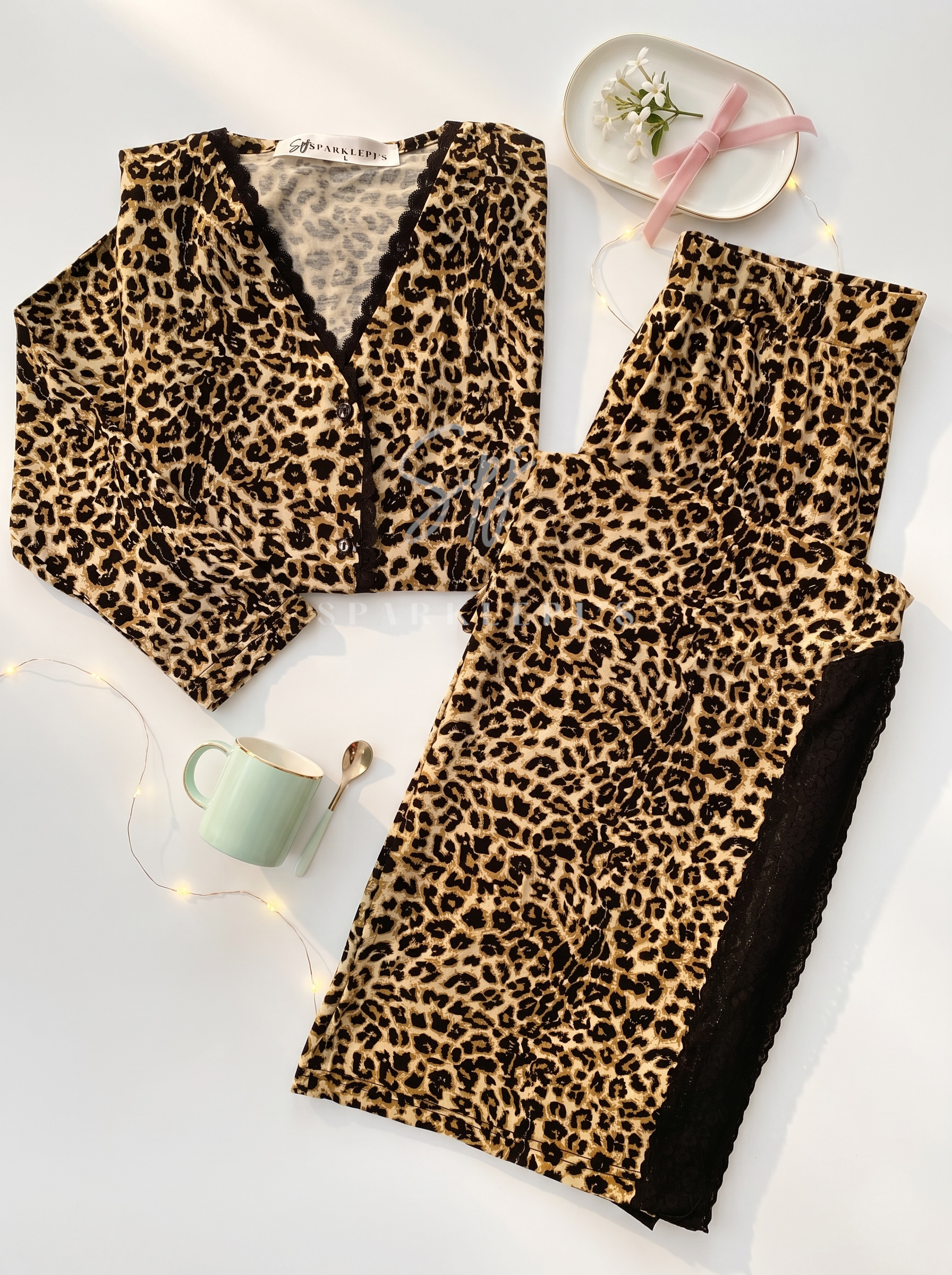 Midnight Leopard Sleepwear