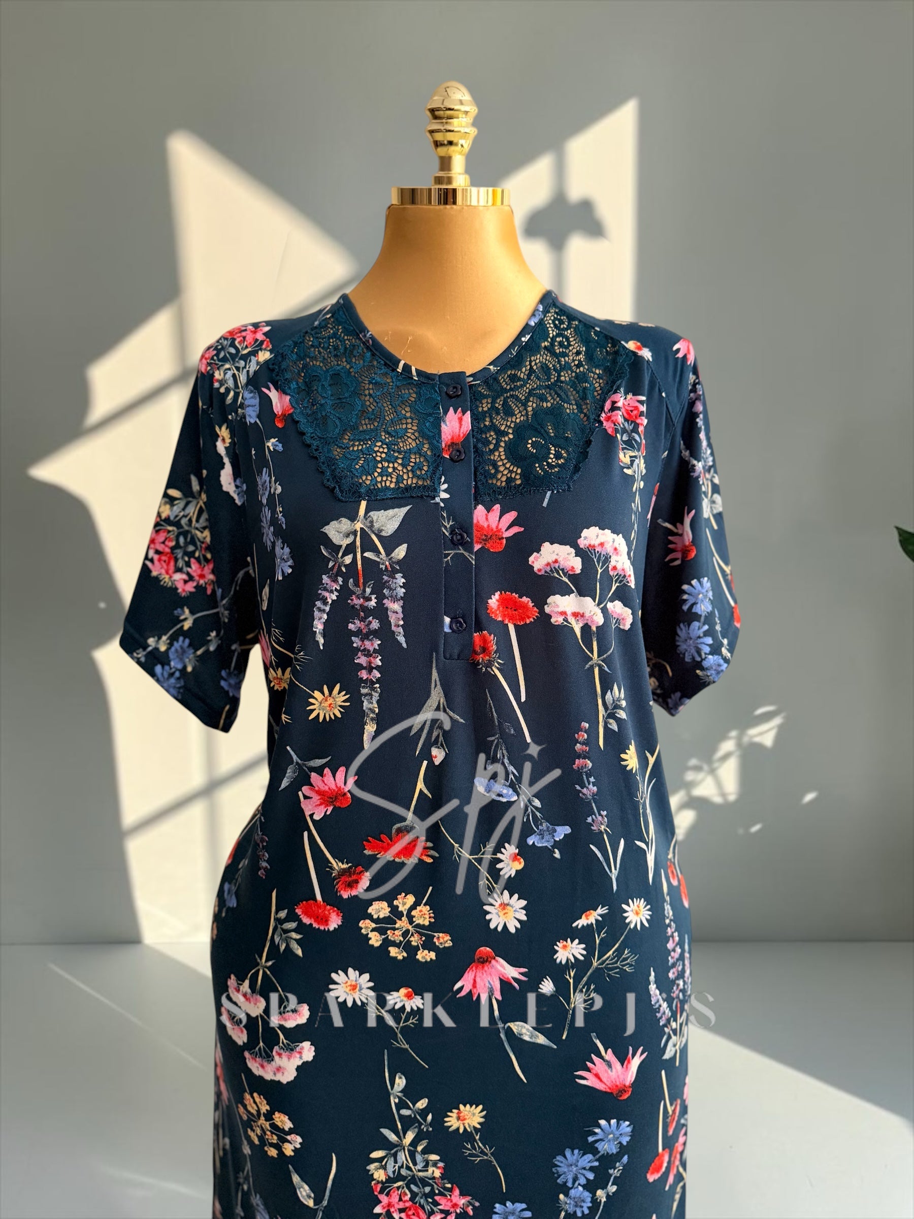 Floral Elegance Nightdress