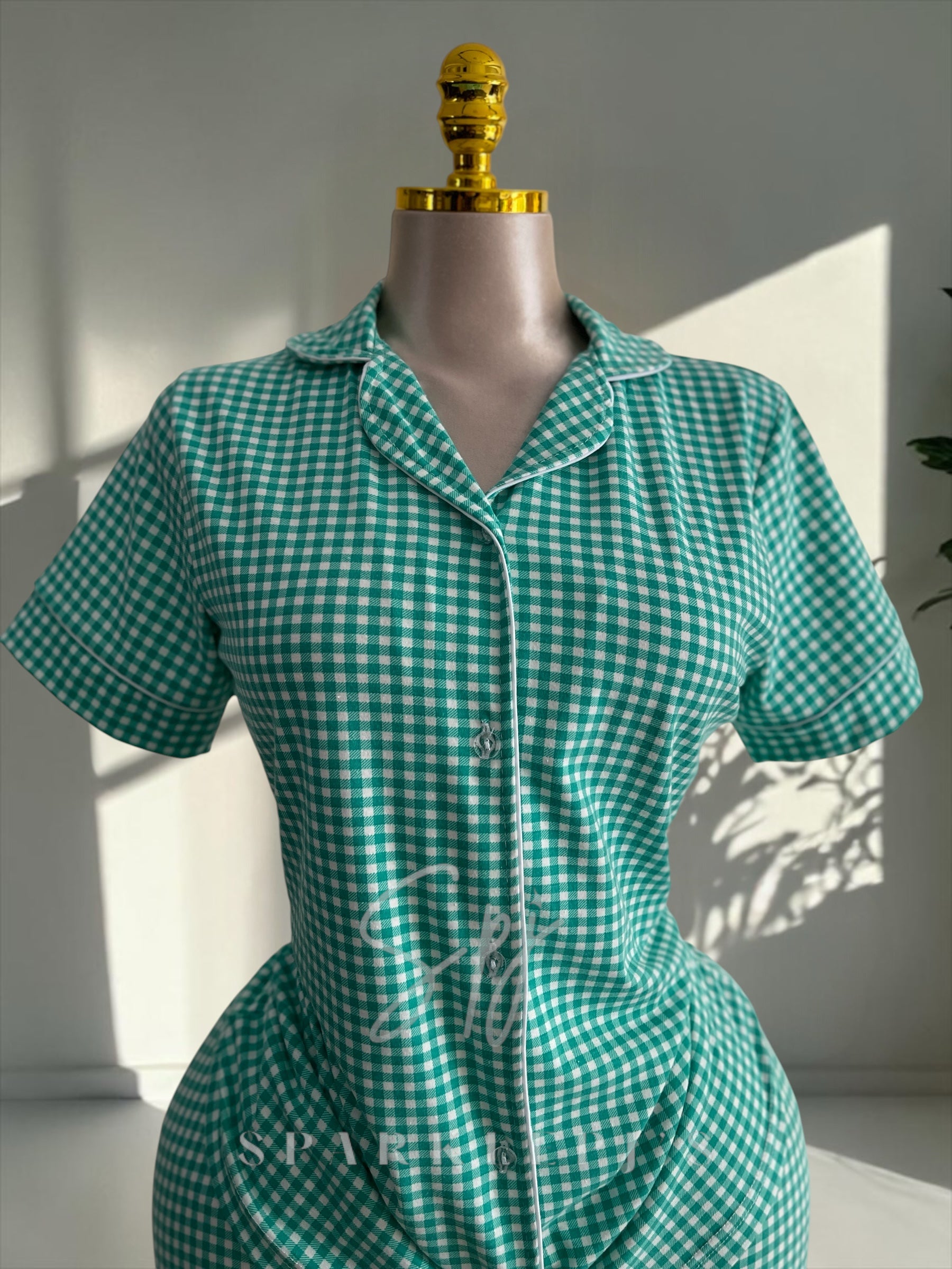 Gingham Dreams Short Pajama