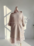 Shimmer Hood Lounge Dress