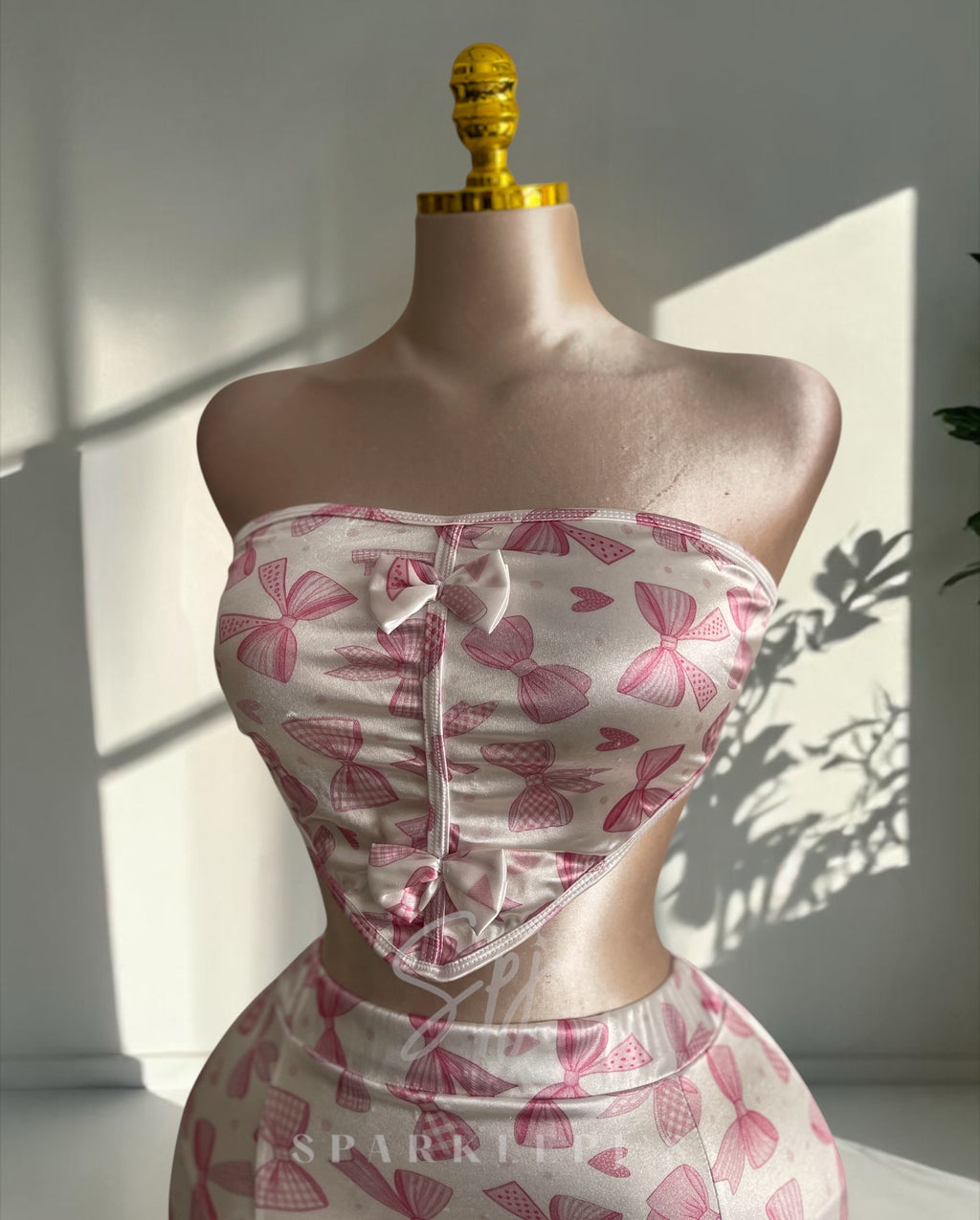 Pink Bow Two Piece Set