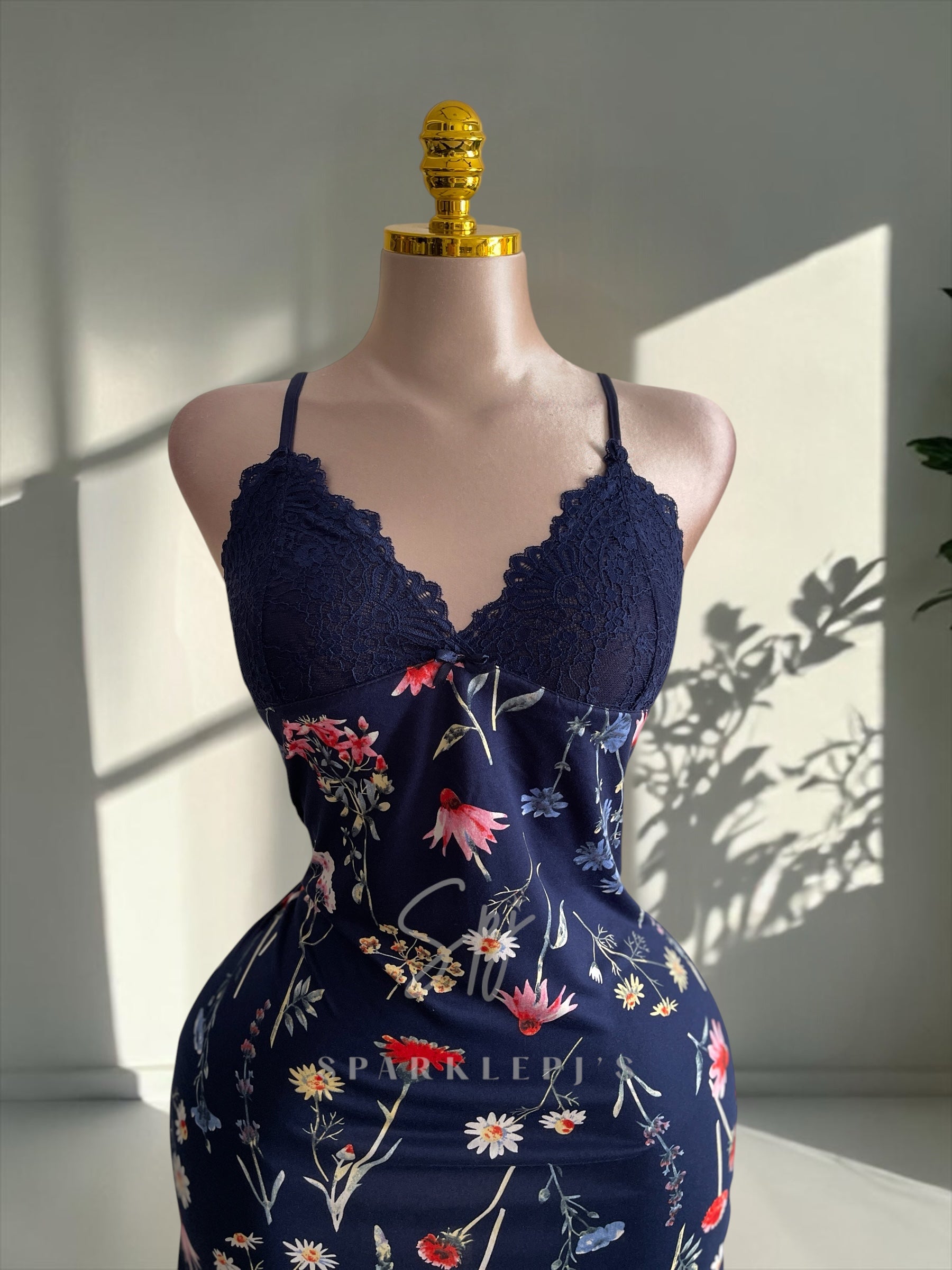 Floral Night Mini Dress
