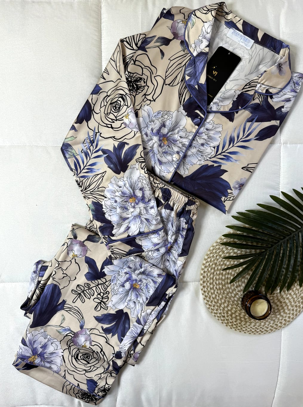 Floral Satin long sleeve