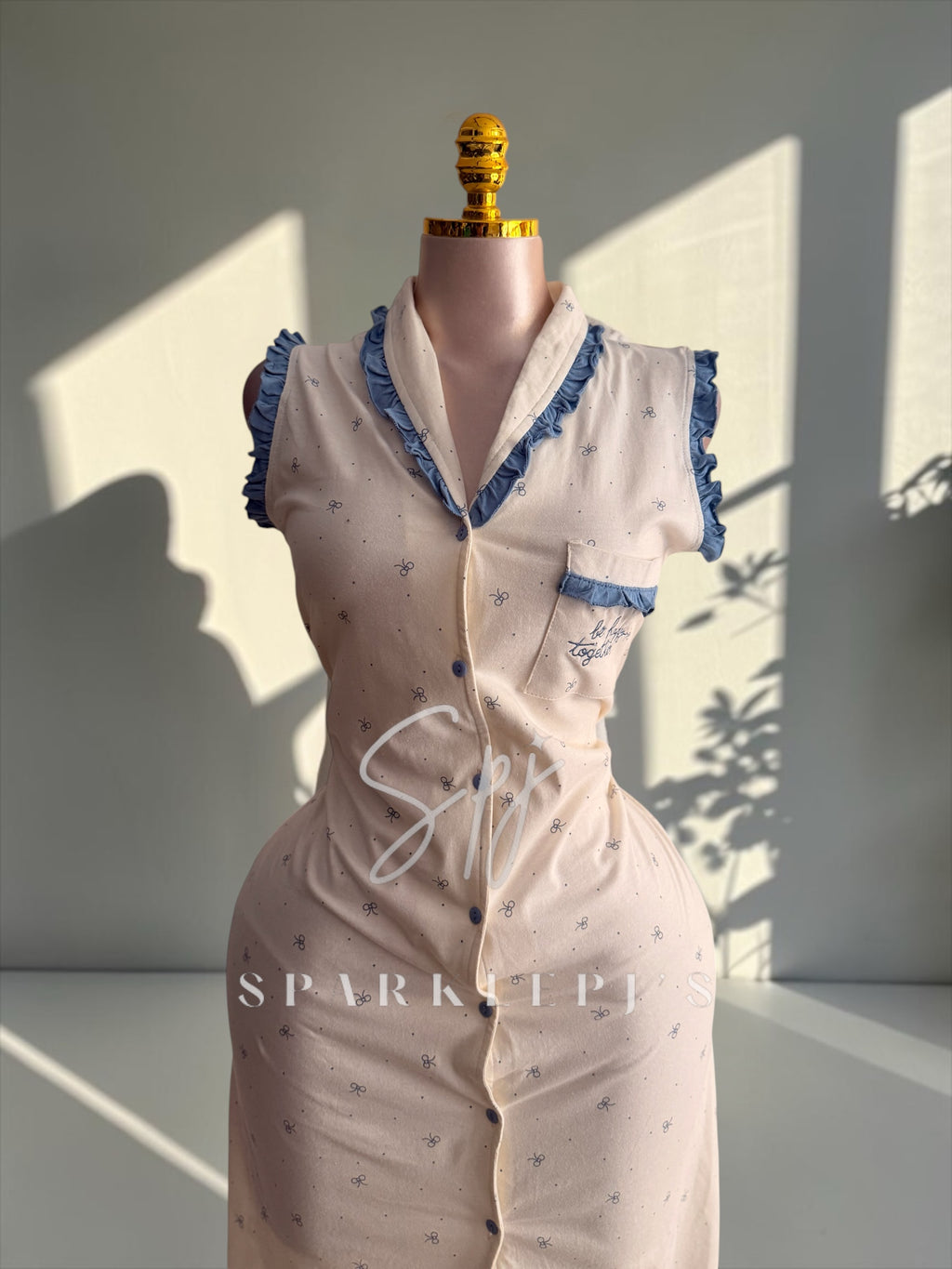 Sweet Button Nightdress