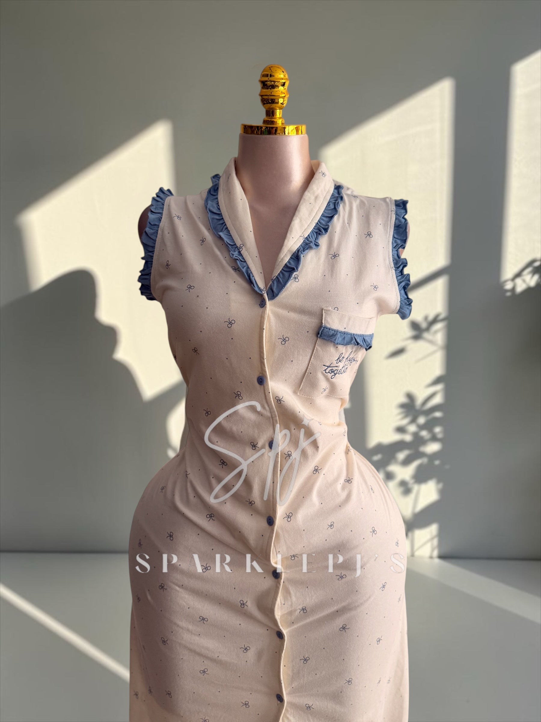 Sweet Button Nightdress