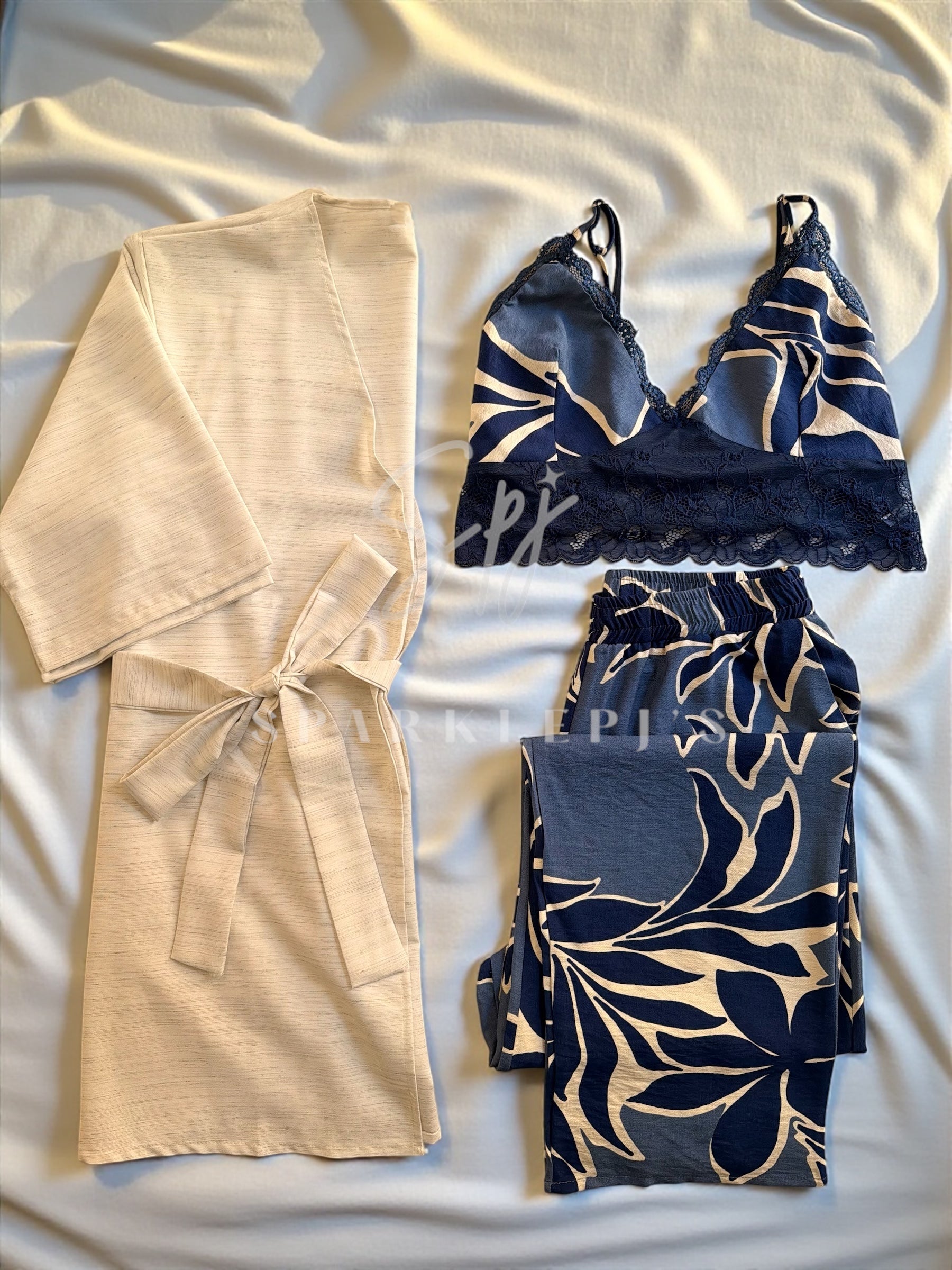Elegant Nights 3-Piece Pajama (Long-Pants)