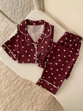 Sweet Heart Pajama Set (Short-Sleeve)