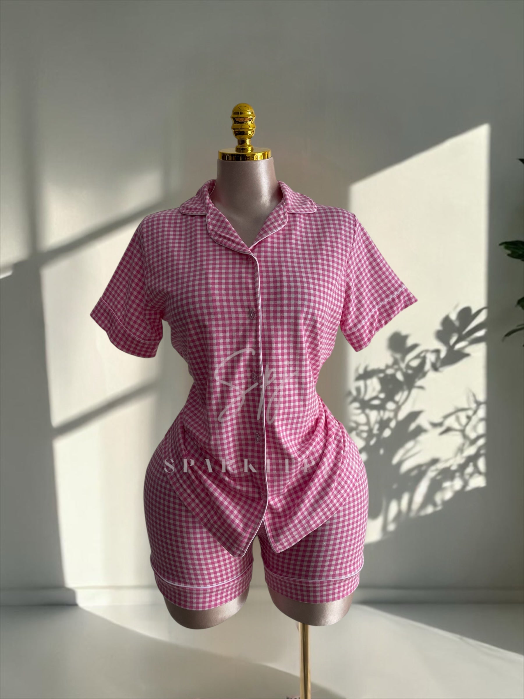 Gingham Dreams Short Pajama