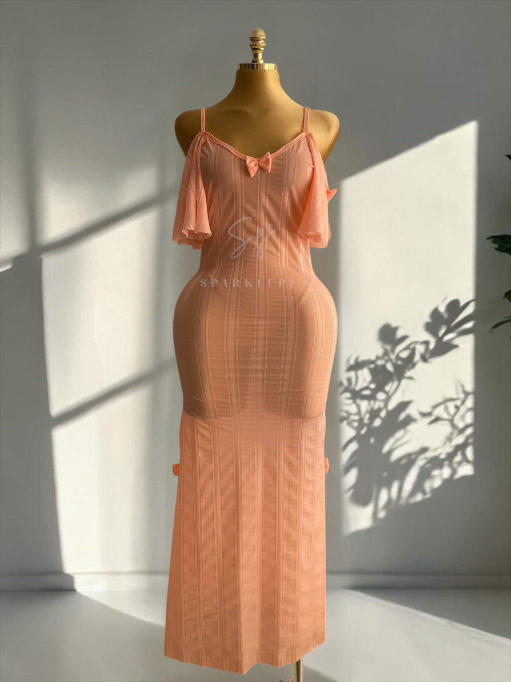 Elegant Side-Shoulder Nightdress