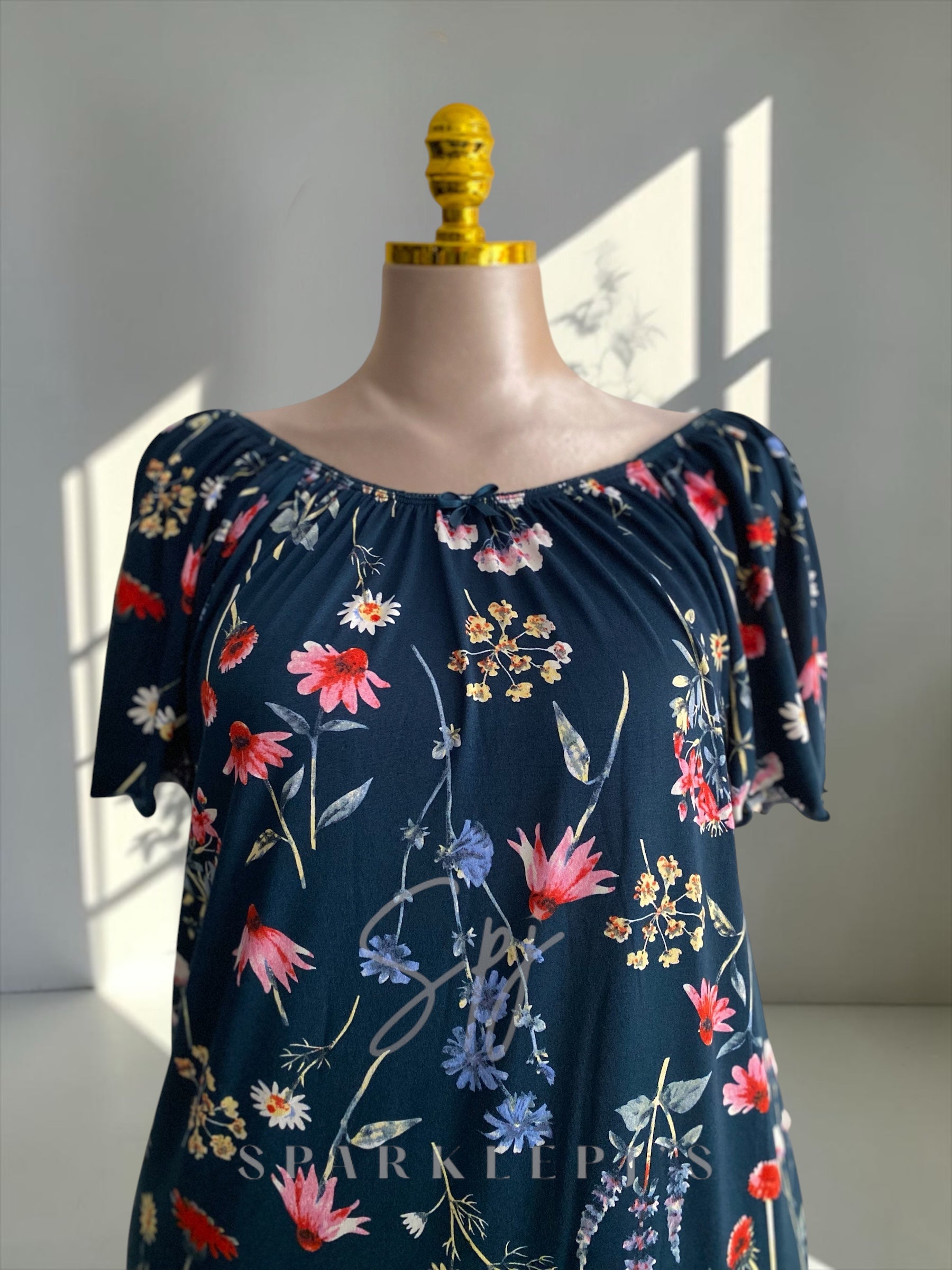 Floral Maxi Dress (Off-Shoulder)