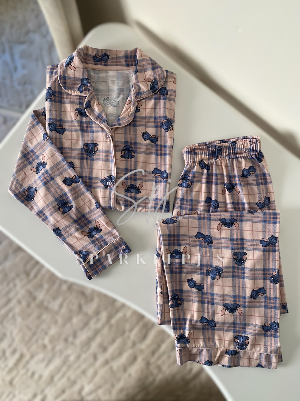 Stitch Plaid Pajama