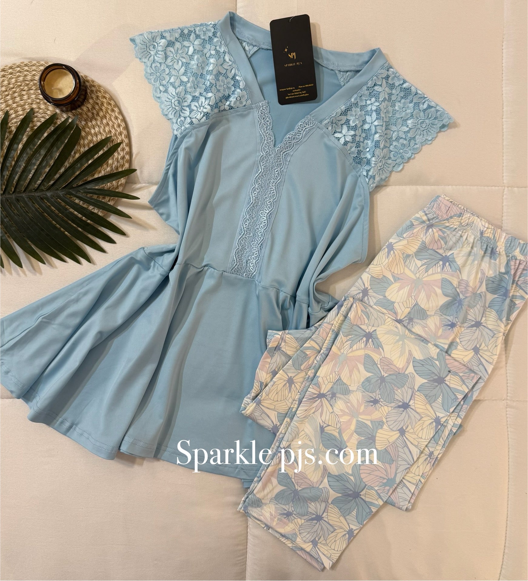 Lace Blossom Lounge Set
