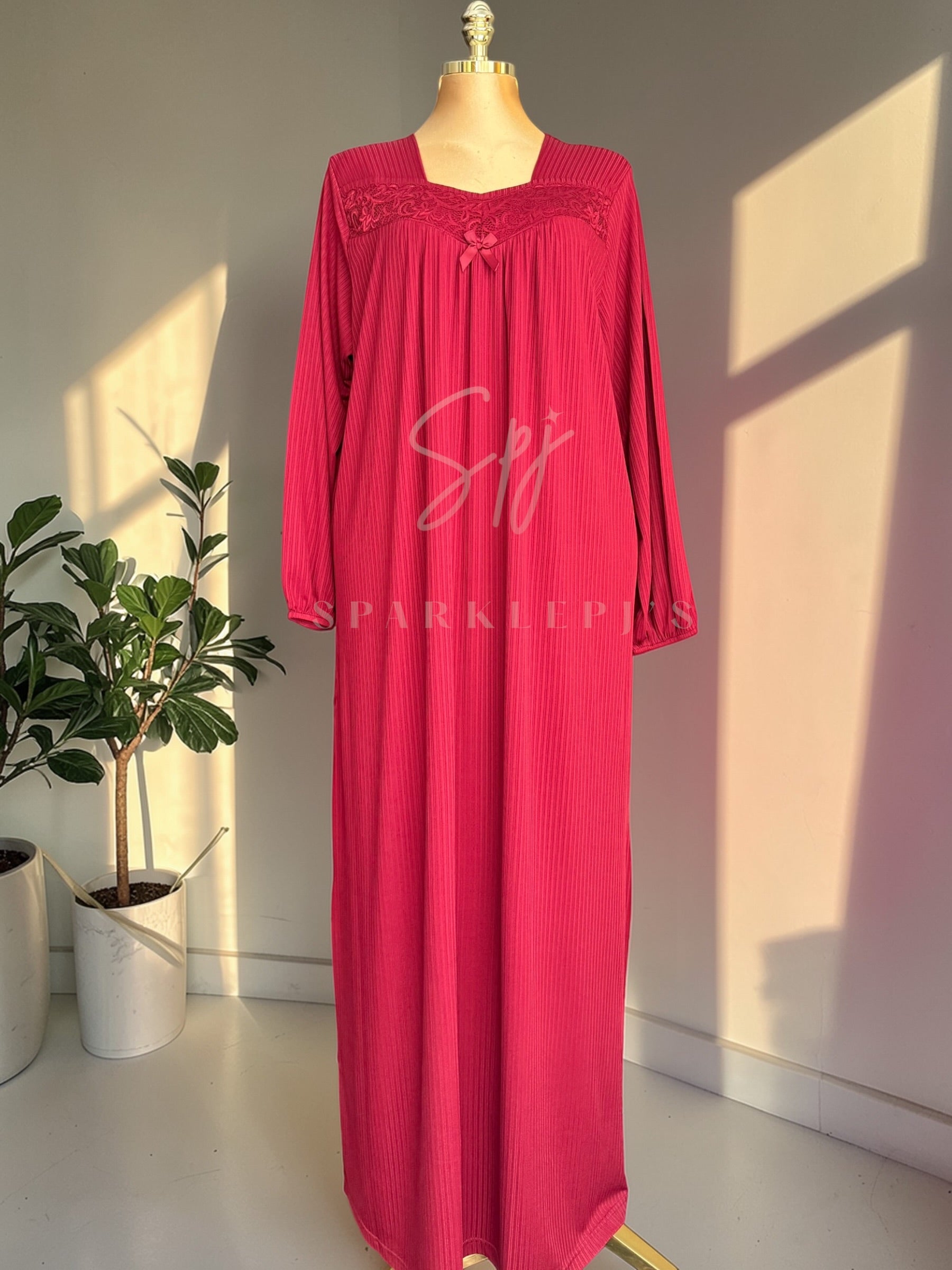 The Graceful Solitude Maxi Gown - Plus Size