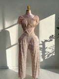 Elegant Lace Pajama Set
