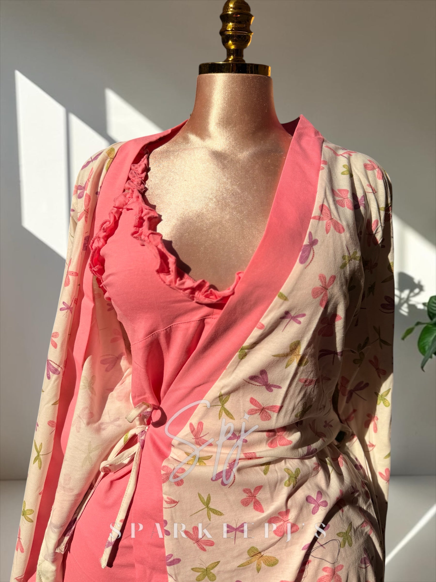 Soft Dragonfly Robe Set