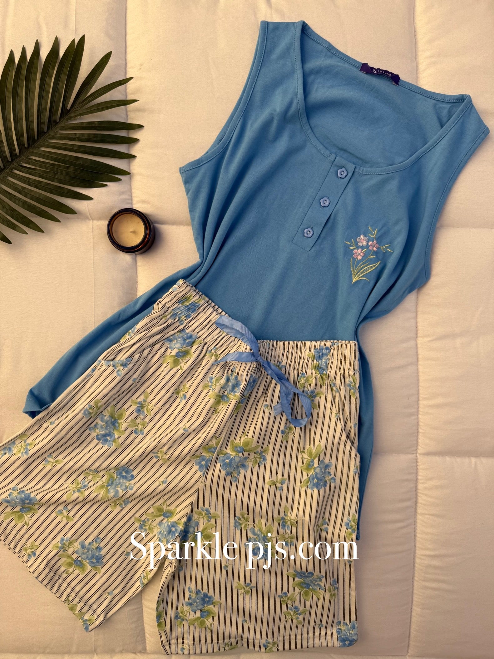 Floral Striped Shorts