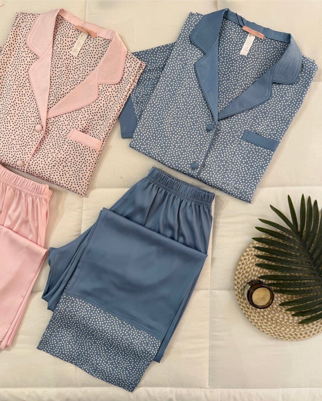 Dots Satin Pajamas