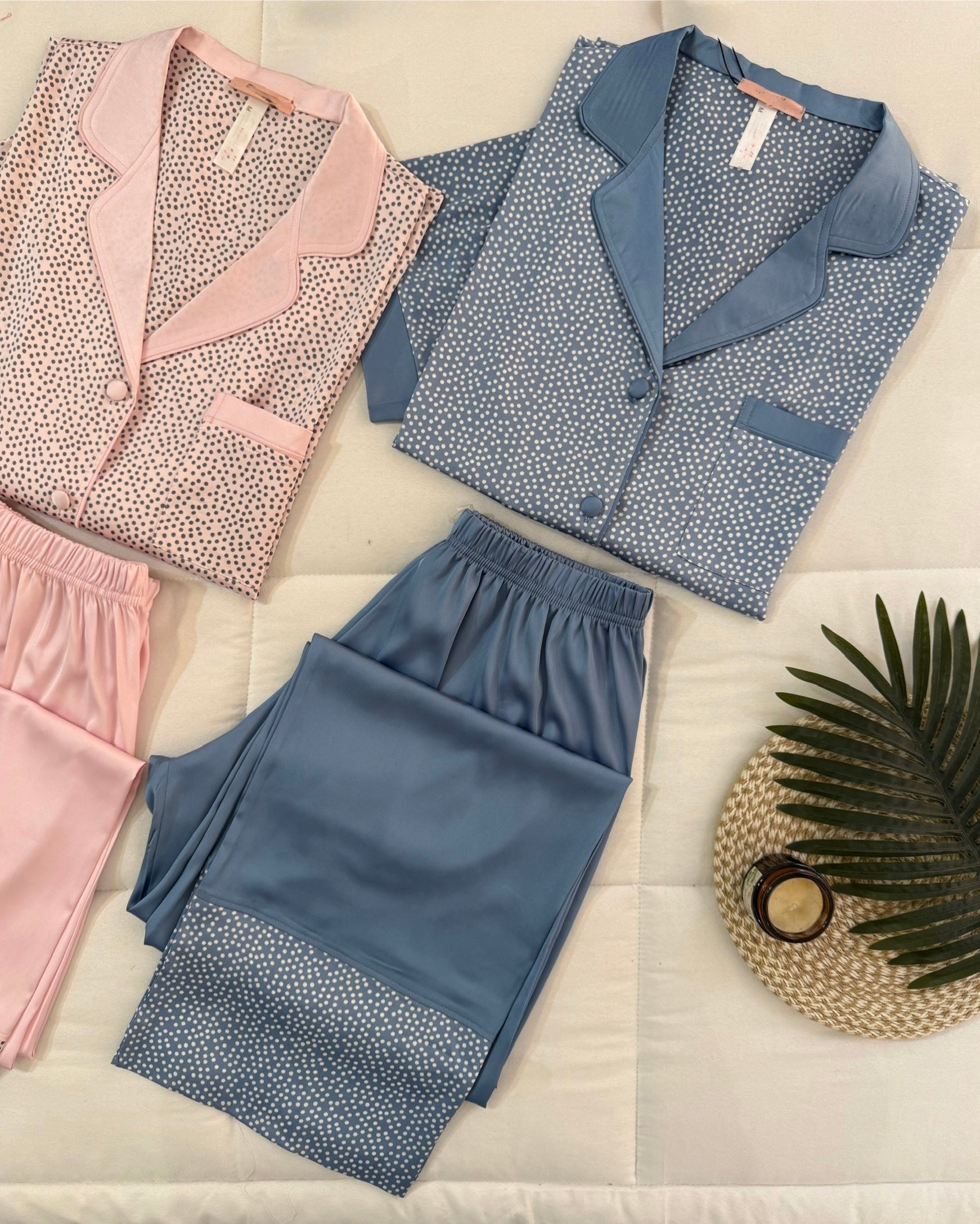 Dots Satin Pajamas