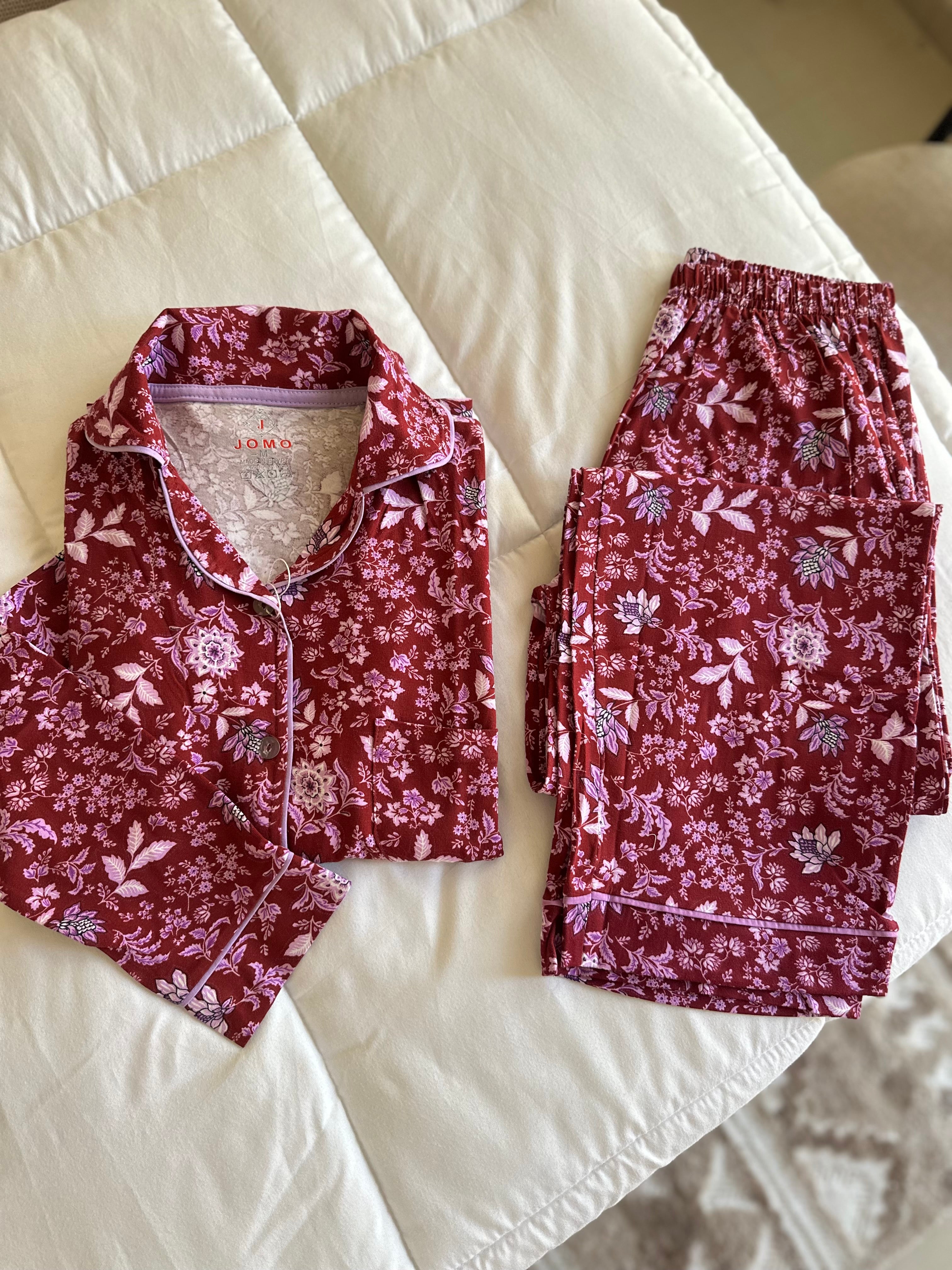 Floral buttoned pajama