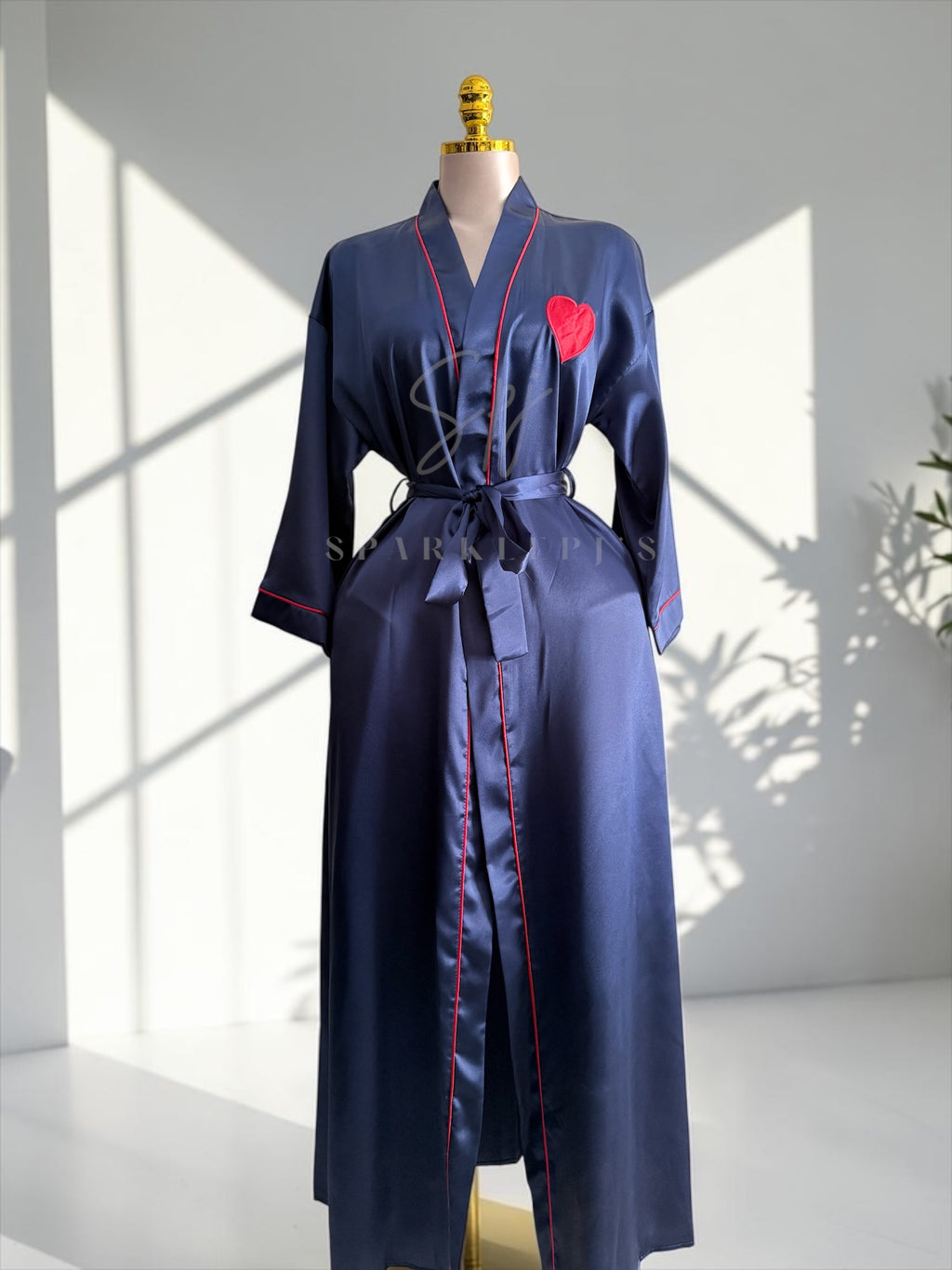 Long Love Satin Robe