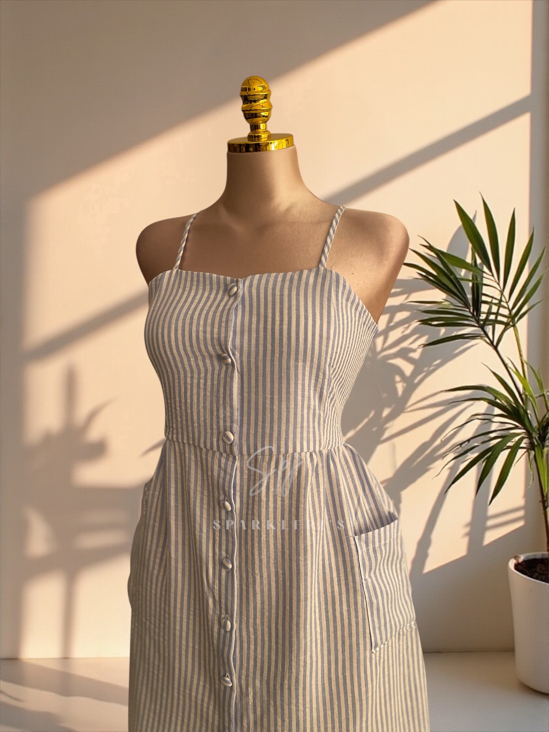 Sweet Stripe Pocket Nightshirt