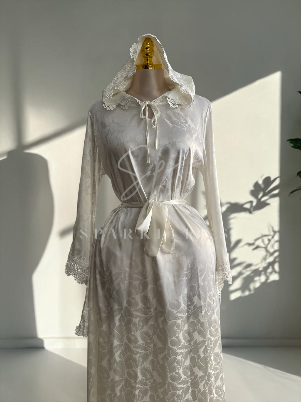 Floral Satin Lounge Abaya
