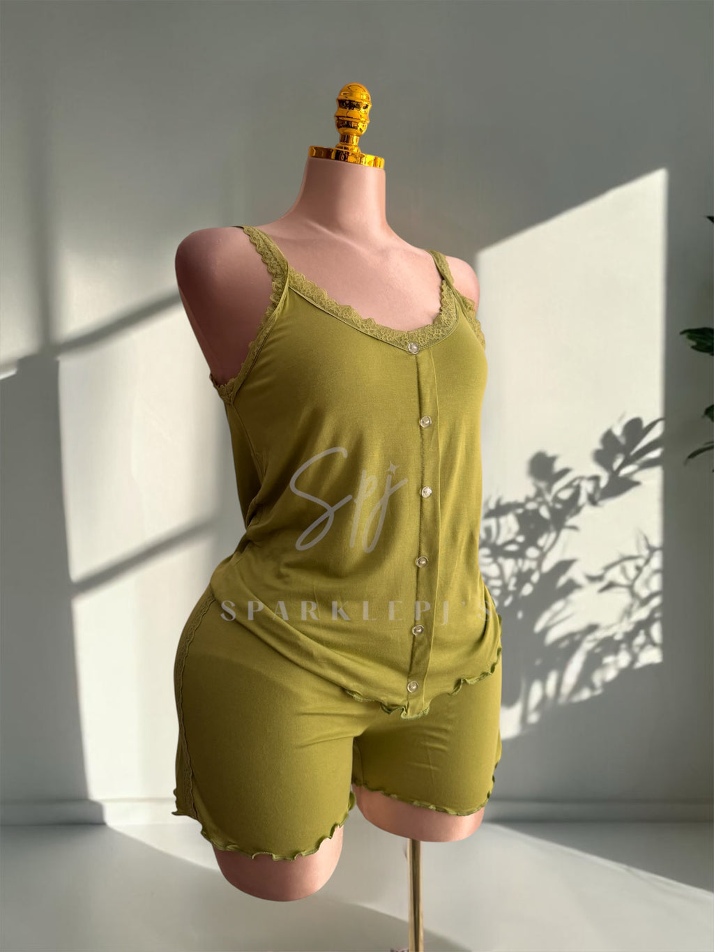 Soft Lace Summer Short Set