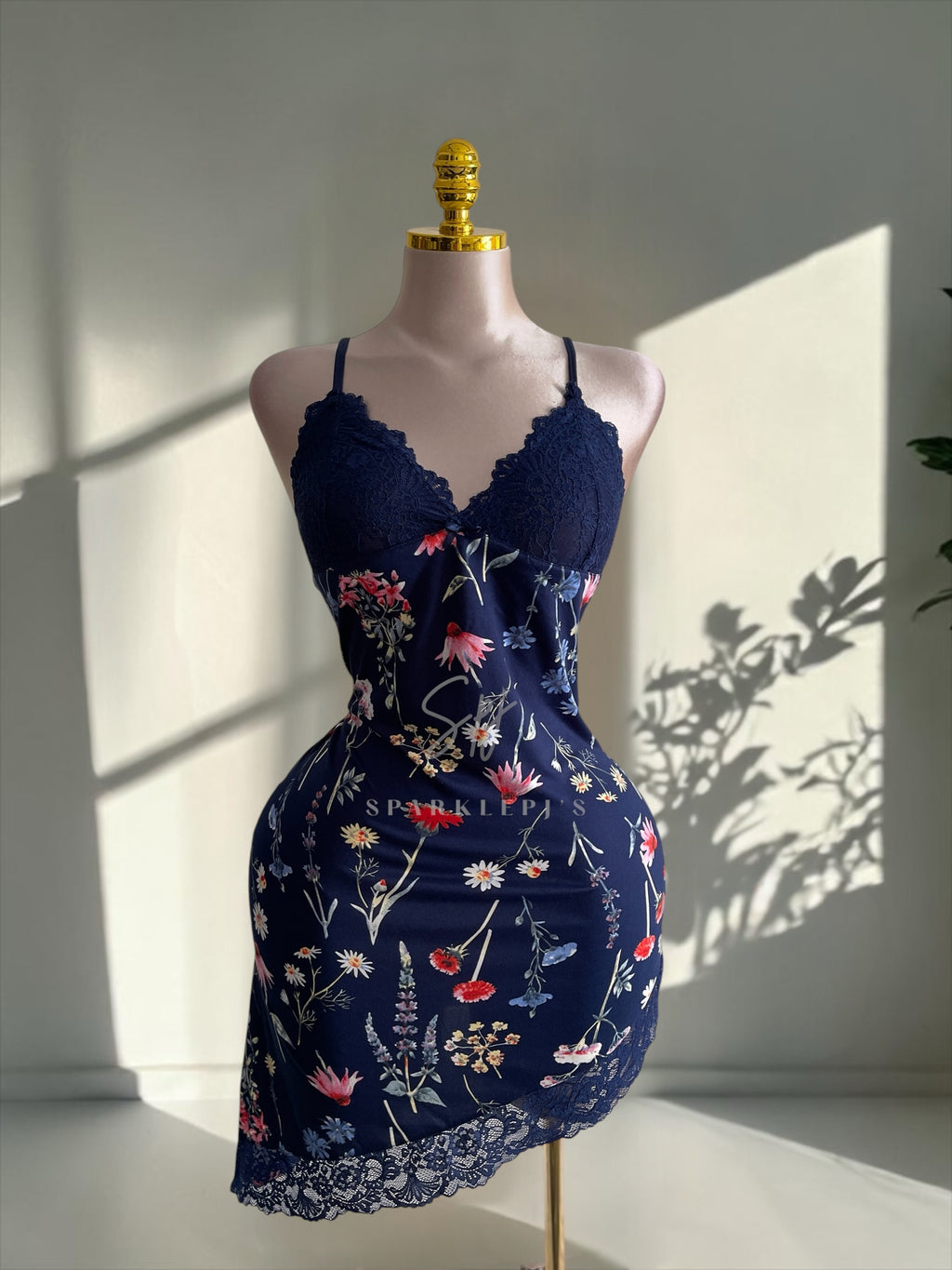 Floral Night Mini Dress