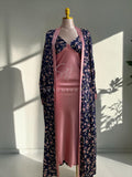 Romantic Floral Satin Nightdress & Robe Set