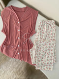 Floral Button Cozy Set