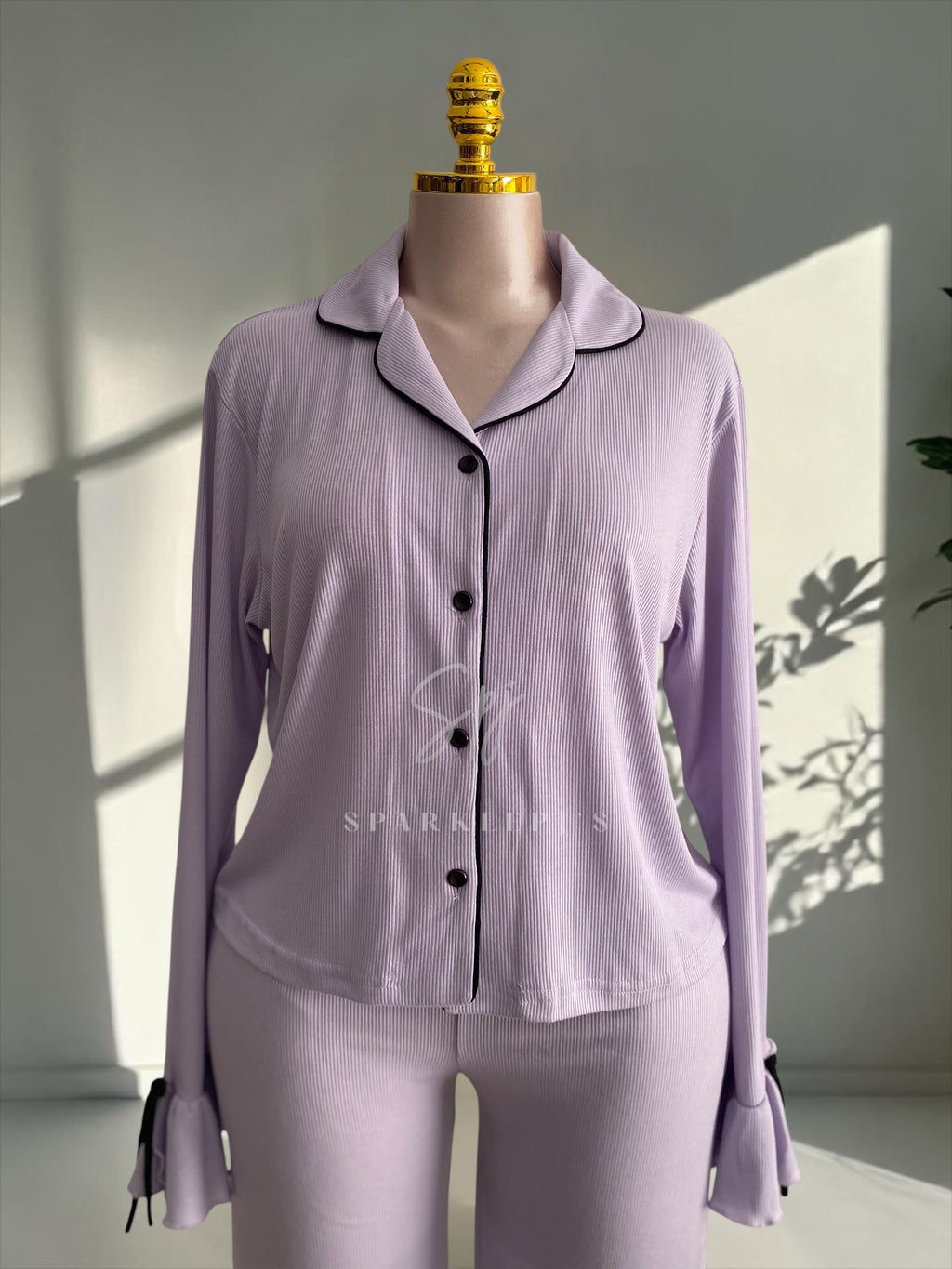 Ribbon Detail Pajama Set