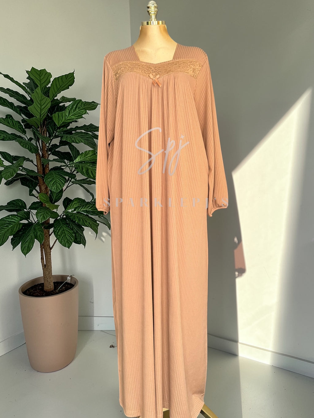 The Graceful Solitude Maxi Gown - Plus Size