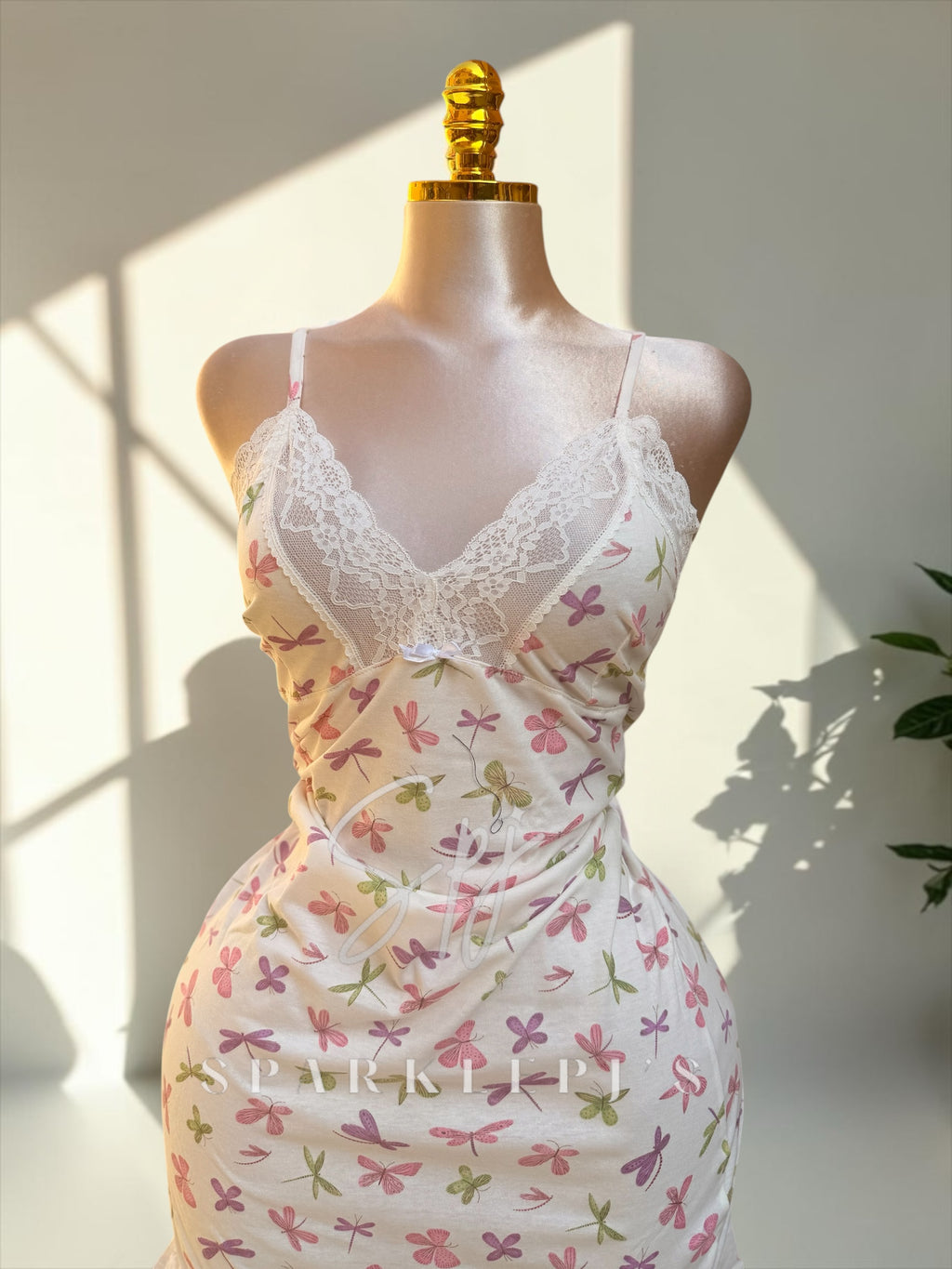 Butterfly Lace Nightdress