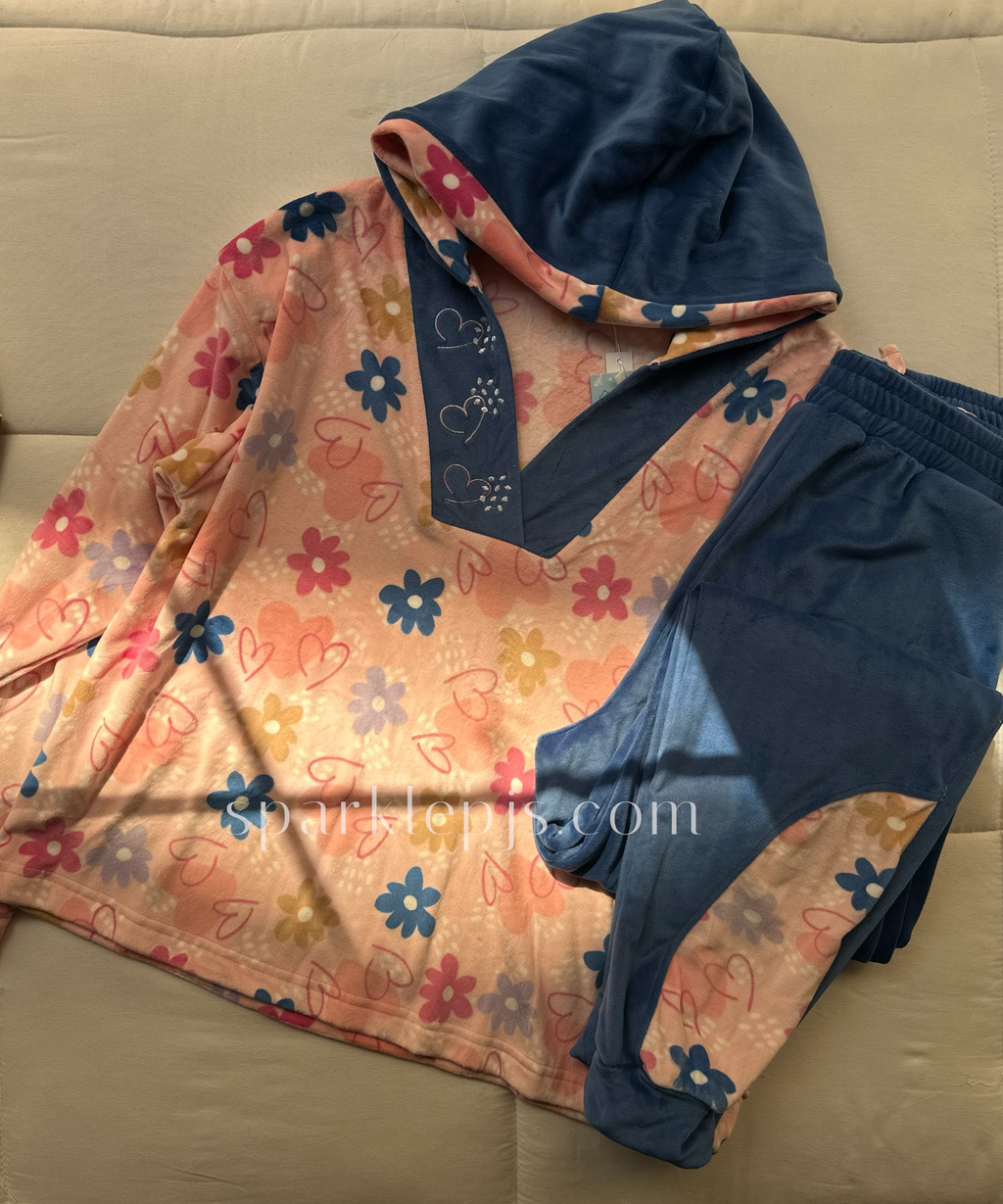 Cute Bloom Hoodie Set