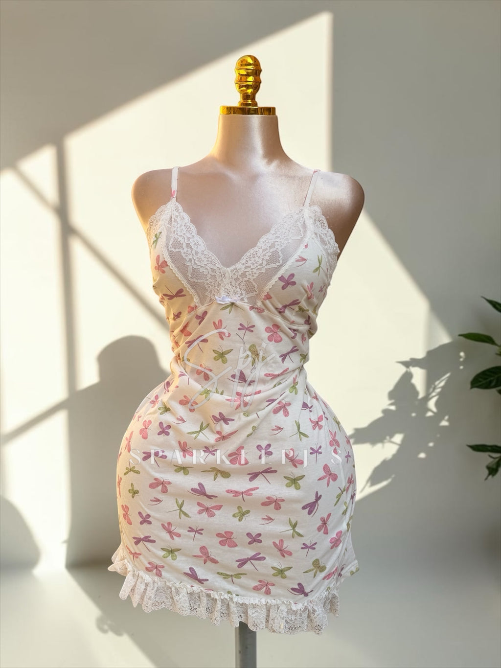 Butterfly Lace Nightdress