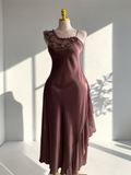 Hala Ruffle Satin Nightdress