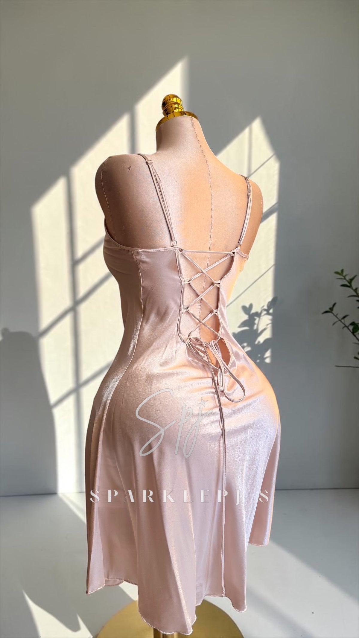 Satin Open Back Nightwear